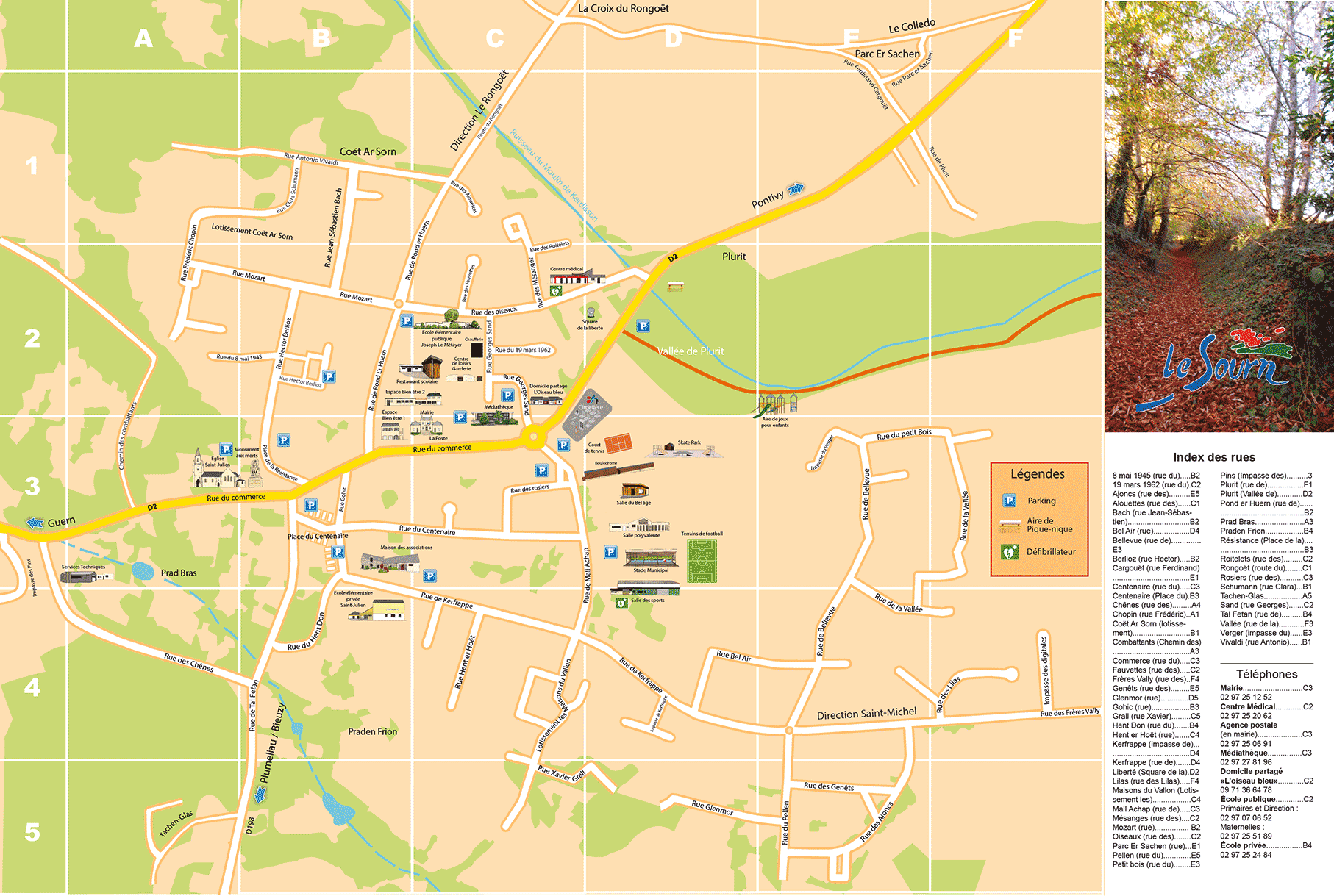 Plan du centre bourg